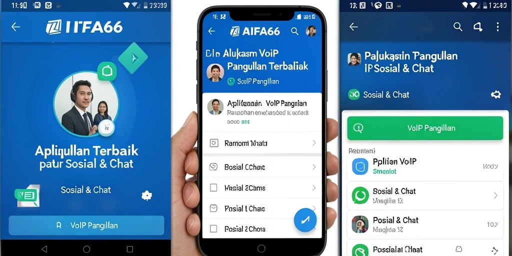 Antarmuka AIFA66 menampilkan fitur VoIP Panggilan dengan jelas dan mudah digunakan.