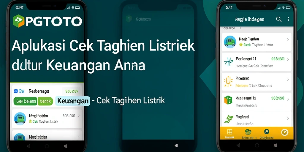 Tampilan antarmuka PGTOTO saat mengecek tagihan listrik.