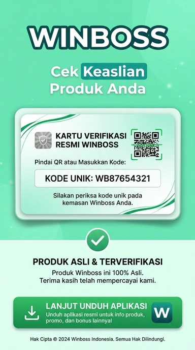 Tampilan kanal resmi winboss